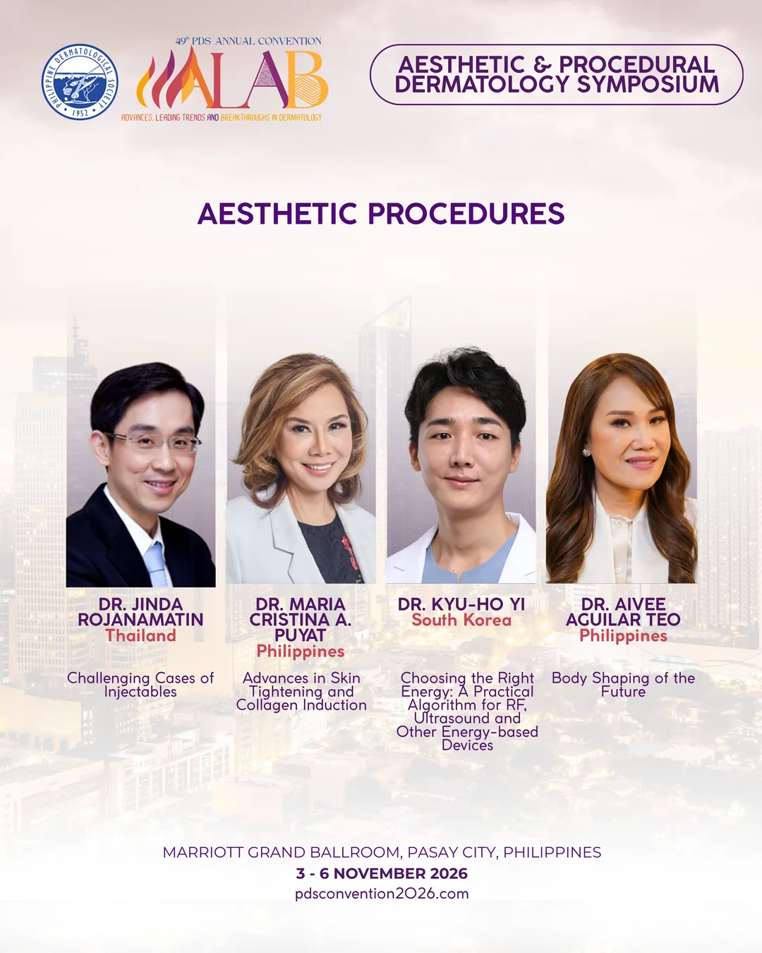 Aesthetic Procedures symposium poster