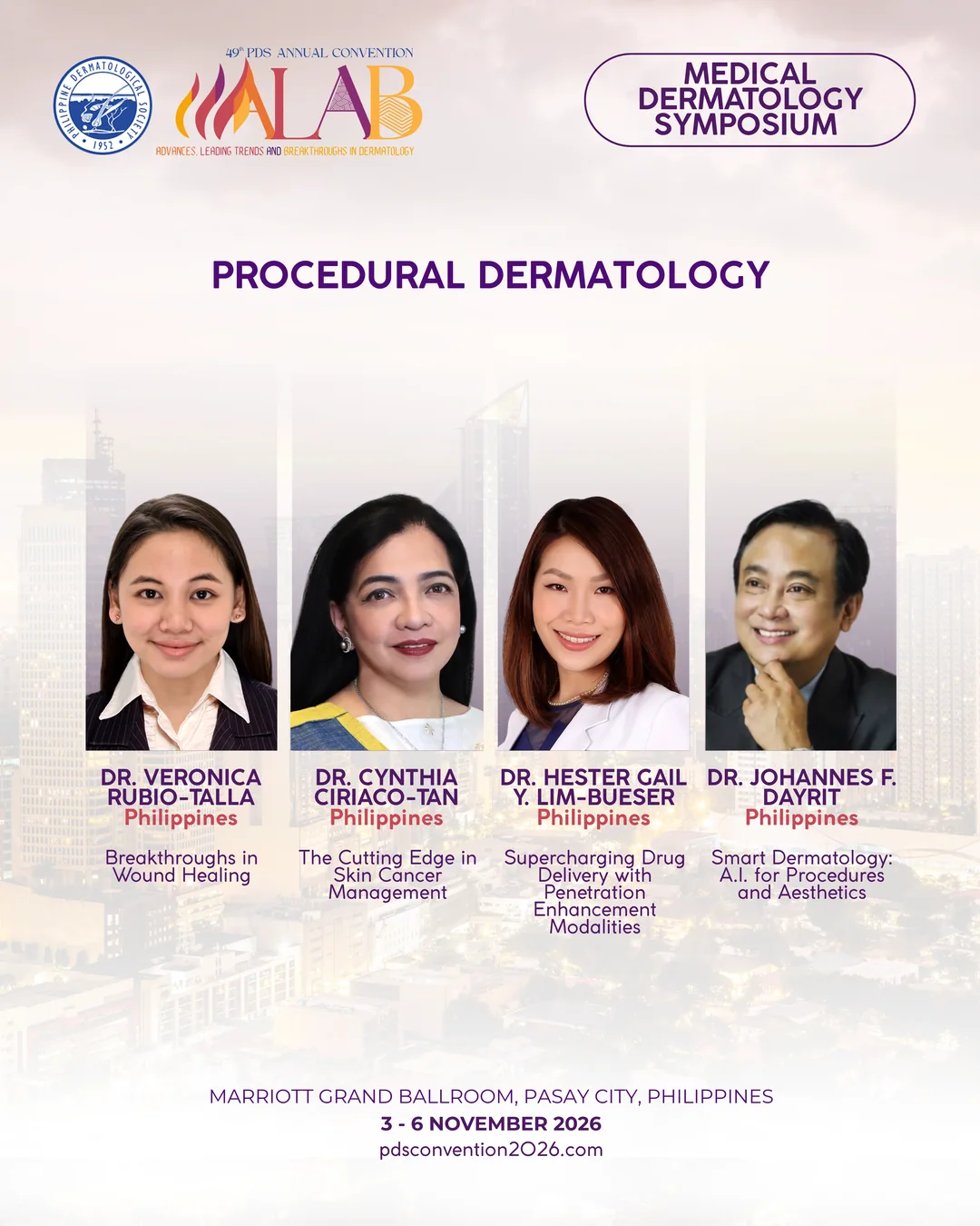 Procedural Dermatology symposium poster